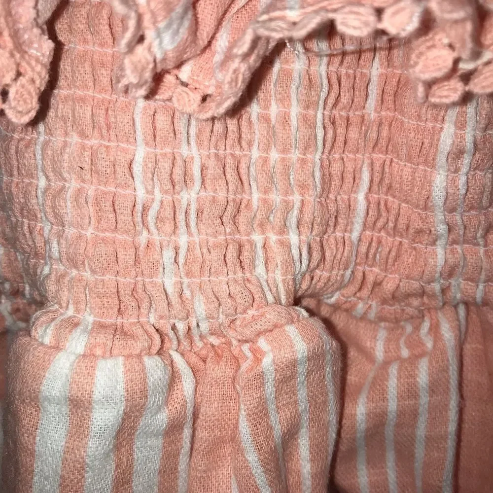 Jessica Simpson Coral Pink Striped Dress